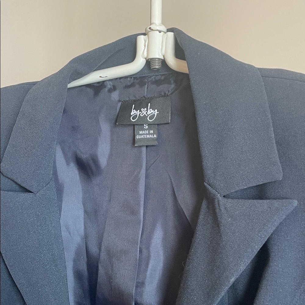 By & By Women's Dark Blue Blazer - Picture 2 of 6